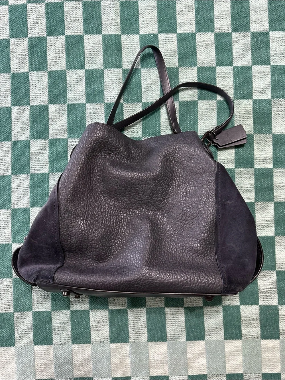 Coach Mixed Leather Edie 42 Shoulder Bag